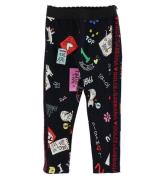 Dolce & Gabbana Leggings - MarinblÃ¥ m. Tryck