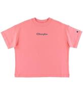 Champion Fashion T-shirt - Crop - Pink m. Logo