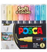 Posca Tuschpennor - PC-1 m - 8 st. - DÃ¤mpad FÃ¤rger