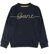 GANT Sweatshirt - Script - Svart