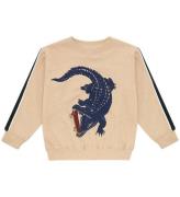 Soft Gallery Sweatshirt - Baptiste - Beige m. Krokodil
