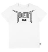Philipp Plein T-shirt - 1978 - Vit m. Strass