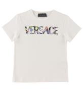 Versace T-shirt - Vit m. FlerfÃ¤rgad