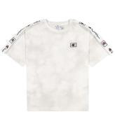 Champion Fashion T -Shirt - Vit/GrÃ¥ m. Logo