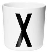 Design Letters Mugg - Vit m. X