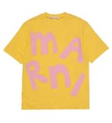 Marni T-shirt - Gul m. Rosa