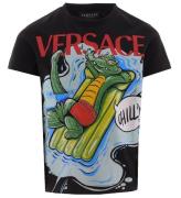 Versace T-shirt - Svart m. Krokodiler