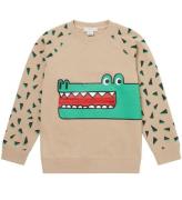 Stella McCartney Kids Sweatshirt - Beige m. Krokodiler