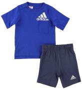 adidas Performance Set - T-shirt/Shorts - Royal Blue/Vit