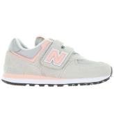 New Balance Skor - 574 - Rain Cloud/Rosa Haze