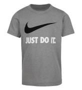 Nike T-shirt - Swoosh - Dark Heather/White