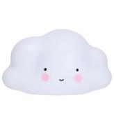 A Little Lovely Company Nattlampa - 24,5 cm - Cloud - Vit