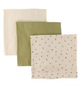 Pippi Muslinfiltar - 3-pack - 70x70 cm - Woodsmoke