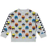 Stella McCartney Kids Sweatshirt - GrÃ¥melerad m. HjÃ¤lmar