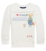 Polo Ralph Lauren Sweatshirt - Bedford - Vit m. Tryck