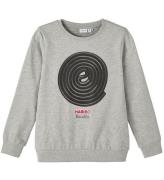 Name It Sweatshirt - NkmDarci Haribo - Grey Melange