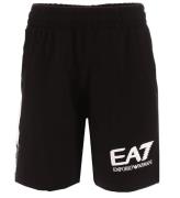 EA7 Sweatshorts - Svart m. Vit