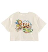Stella McCartney Kids T-shirt - Beskuren - Vit m. Tryck