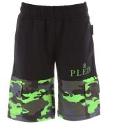 Philipp Plein Sweatshorts - Svart/GrÃ¶n Camouflage