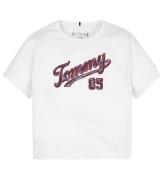 Tommy Hilfiger T-shirt - Paljetter Tee - Vit