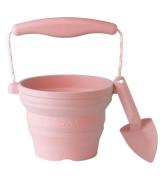 Scrunch hopfÃ¤llbar Hink m. Spade - Spade - 11x4 cm - Dusty Rose