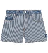 Little Marc Jacobs Jeansshorts - BlÃ¥/Vitrandig m. Rosa