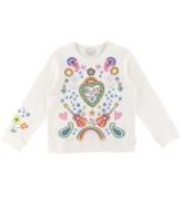 Stella McCartney Kids Sweatshirt - Love - Vit m. Tryck