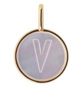 Design Letters HÃ¤nge Till Halsband - V - Pearl Gold