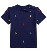 Polo Ralph Lauren T-shirt - Classics - MarinblÃ¥ m. Logotyper