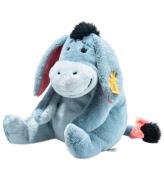 Steiff Gosedjur - 25 cm. - Eeyore - Sitter - GrÃ¥/BlÃ¥