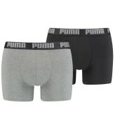 Puma Boxershorts - Basic - 2-pack - MÃ¶rkgrÃ¥/Svart