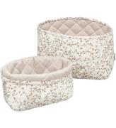 Cam Cam FÃ¶rvaringskorg - 2-pack - 24/20 cm - Quilted - Lierre/Al