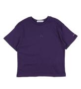 Calvin Klein T-shirt - CK Logo Boxy - Purple Sammet