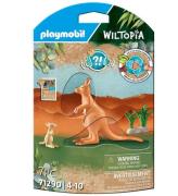 Playmobil Wiltopia - KÃ¤nguru m. Ung - 7 Delar - 71290