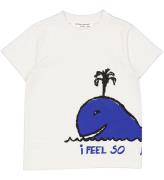 Green Cotton x WWF T-shirt - Balsam Cream m. Whale