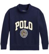 Polo Ralph Lauren Sweatshirt - MarinblÃ¥ m. Tryck