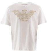 Emporio Armani T-shirt - Vit/Beige m. Logo