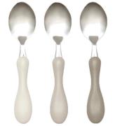 Sebra Spoon Set - Rostfritt Steel - Moonlight Beige