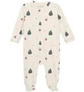 Minymo Onesie l/Ã¤ - Beige Melange