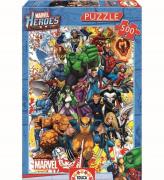 Educa Pussel - Marvel HjÃ¤ltar - 48x34 cm - 500 Delar