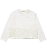 Marni Sweatshirt - Off White m. Paljetter
