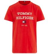 Tommy Hilfiger T-shirt - Logo - HÃ¥rd rÃ¶d