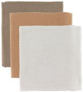 Thats Mine Muslinfiltar - 70x70 - 3-pack - Beige/Brown/Golden Mi