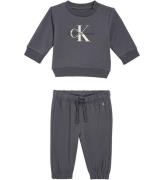 Calvin Klein Sweatset - Monogram - Dark Grey