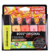 Stabilo Highlighter - BOSS - 5 st. - Varma fÃ¤rger - Mul