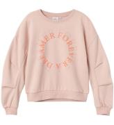 Name It Sweatshirt - NkfTaround - Sepia Rose m. Glitter