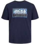 Jack & Jones T-shirt - JcoLogan - MarinblÃ¥ Blazer