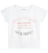 Zadig & Voltaire T-shirt - Amber - Vit m. Rosa