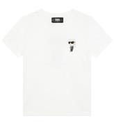 Karl Lagerfeld T-shirt - Vit m. Tryck