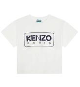 Kenzo T-shirt - Ivory m. MarinblÃ¥